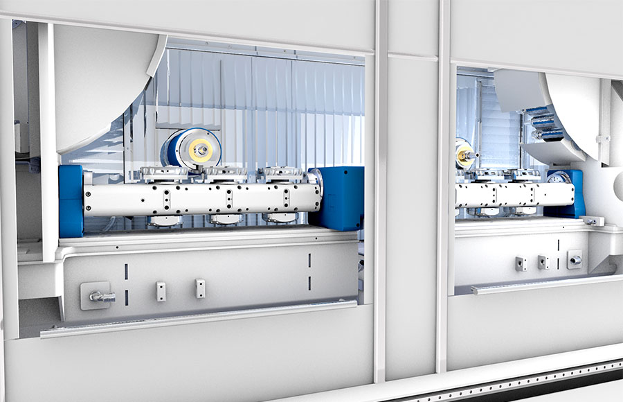 The FMT-DUO is a horizontal machining center equipped with two spindles and dual work zones. Each work zone handles machining up to five parts with exceptional speeds and feeds up to 30,000 rpm. 