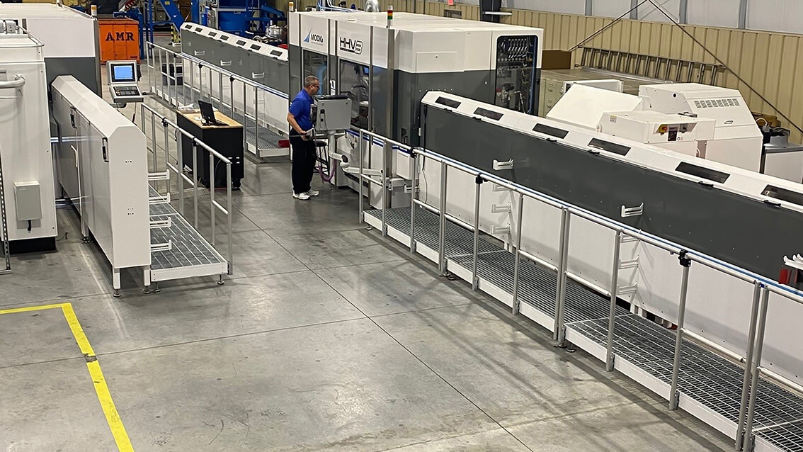 HHV machines at B&B Airparts workshop.