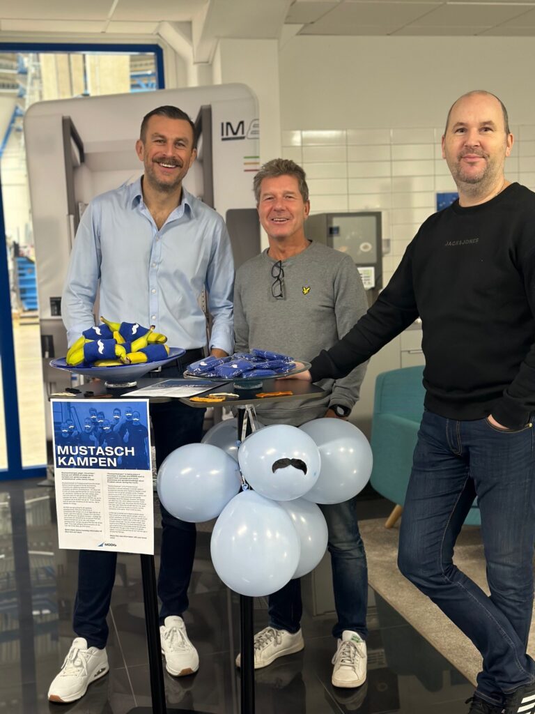 MODIG supports Mustaschkampen and want to create awareness and spread knowledge about Prostate cancer during this month. 