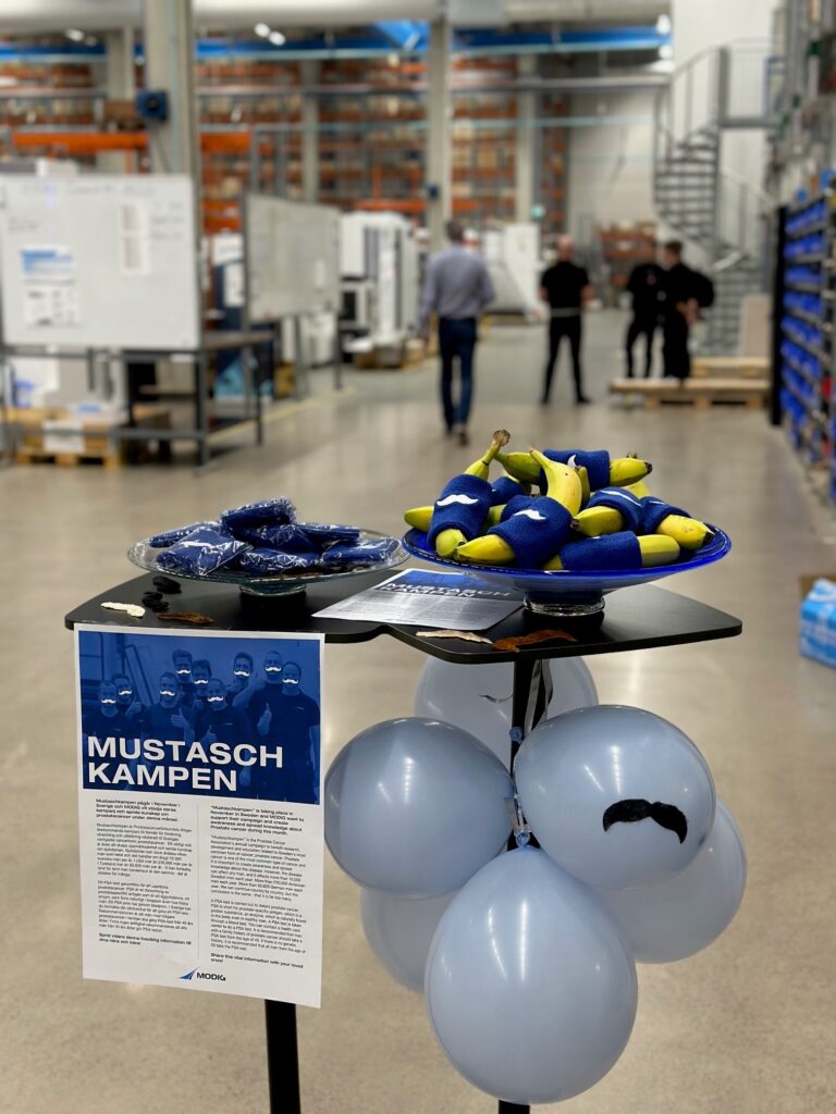 MODIG supports Mustaschkampen and want to create awareness and spread knowledge about Prostate cancer during this month. 